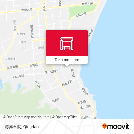 港湾学院 map