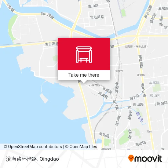 滨海路环湾路 map