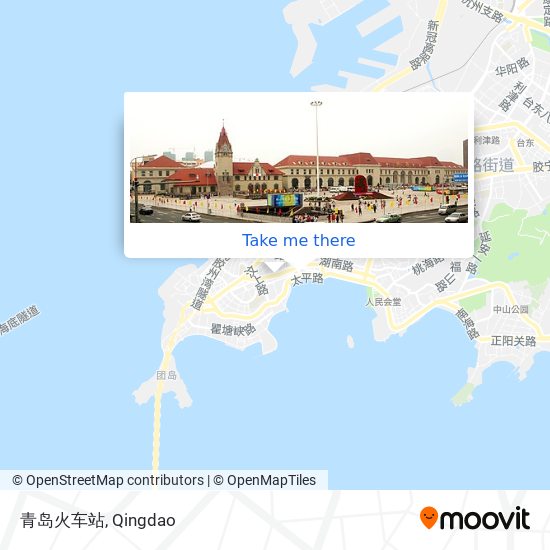 青岛火车站 map