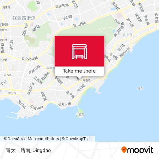 青大一路南 map