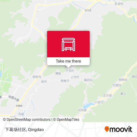 下葛场社区 map