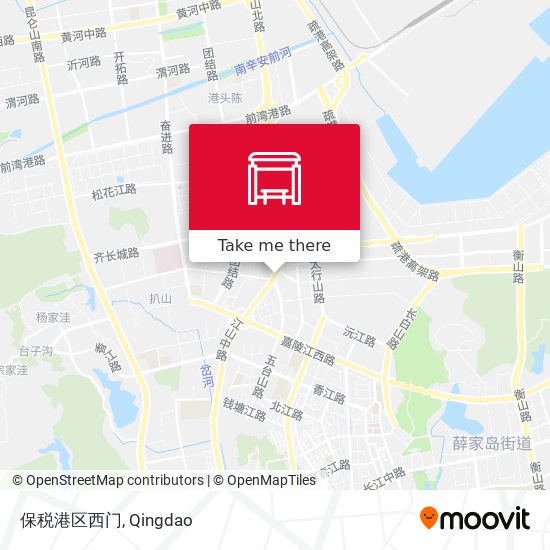 保税港区西门 map