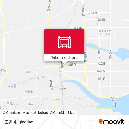 王家滩 map