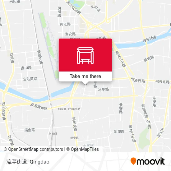 流亭街道 map