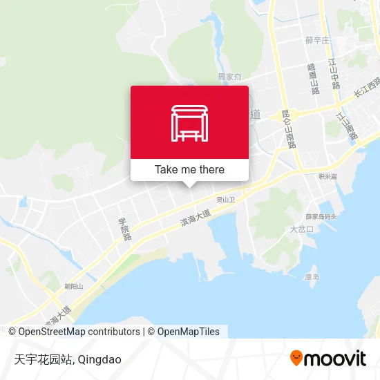 天宇花园站 map