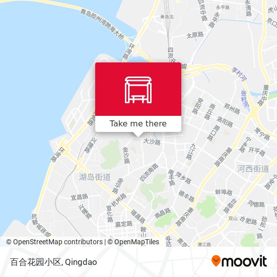 百合花园小区 map