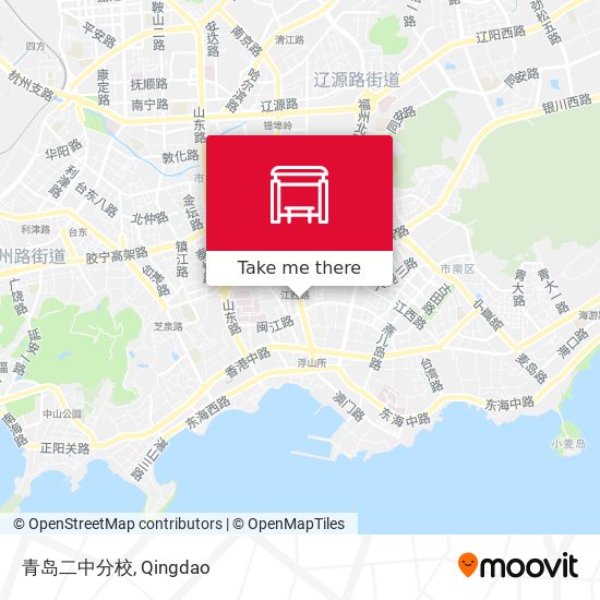 青岛二中分校 map
