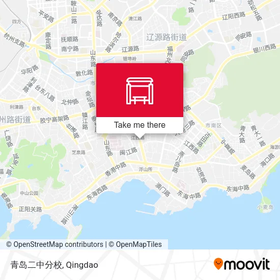 青岛二中分校 map