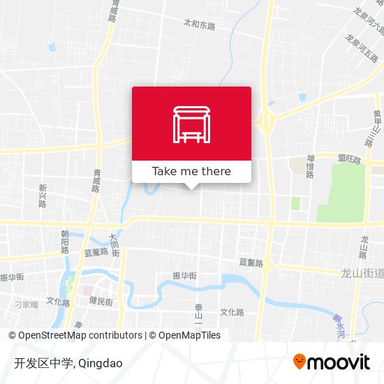 开发区中学 map