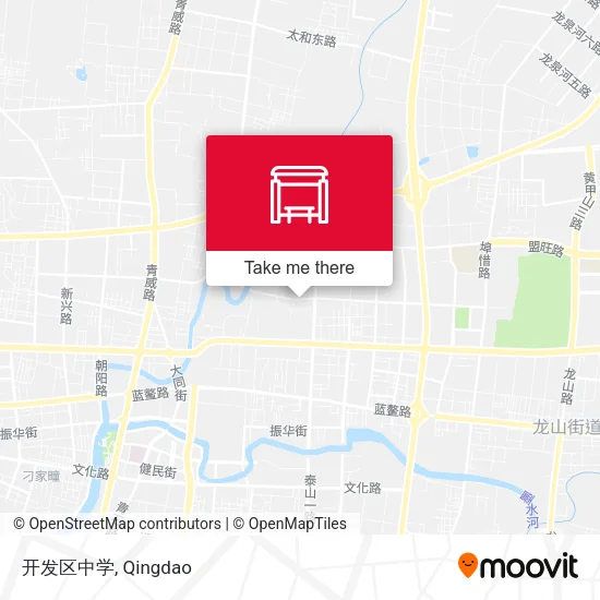 开发区中学 map