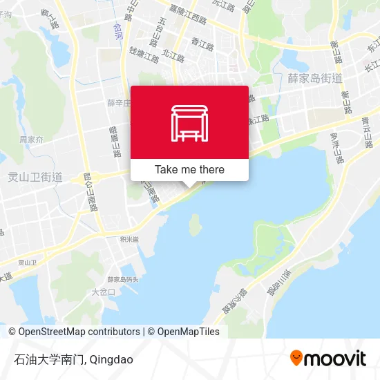 石油大学南门 map