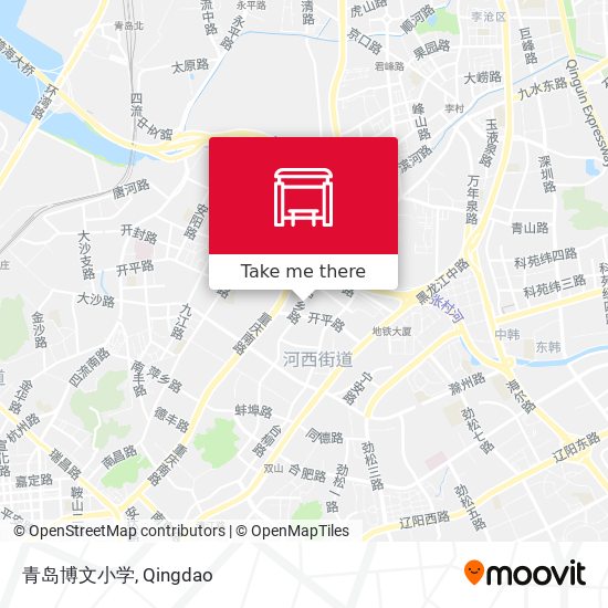 青岛博文小学 map