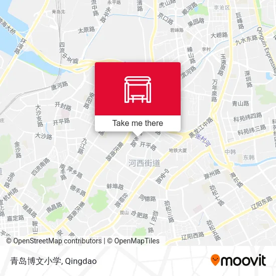 青岛博文小学 map