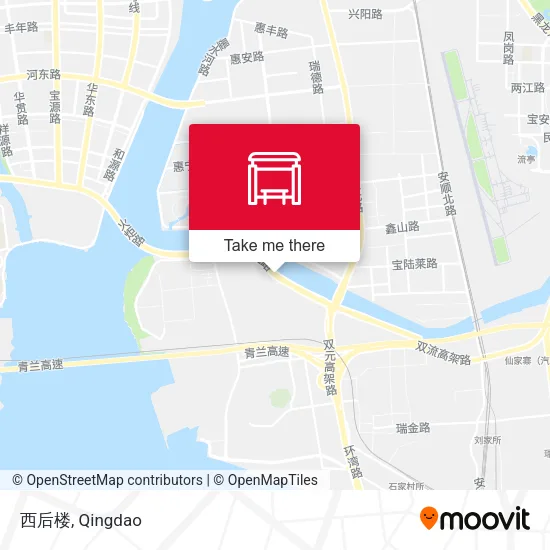 西后楼 map