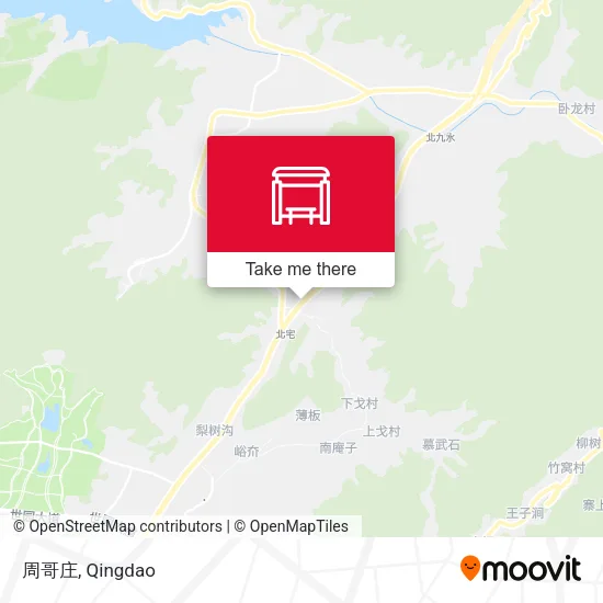 周哥庄 map