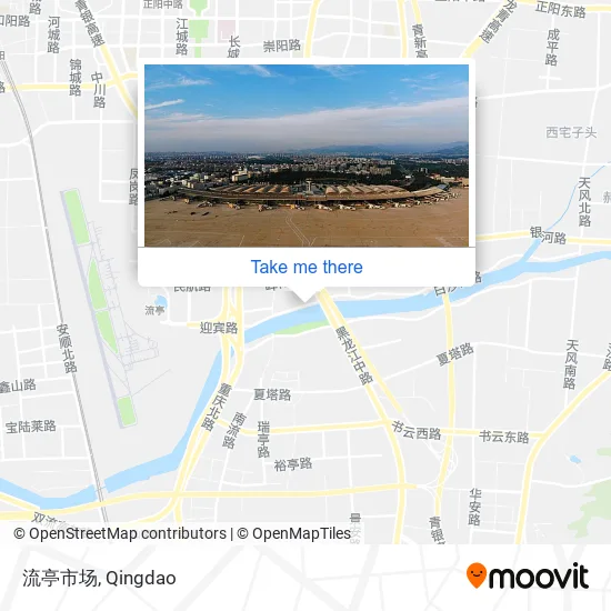 流亭市场 map