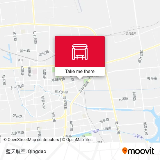 蓝天航空 map