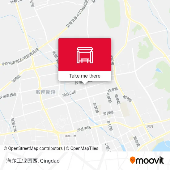 海尔工业园西 map