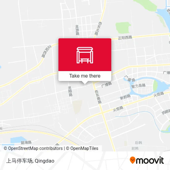 上马停车场 map