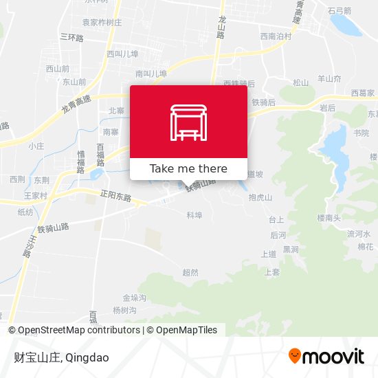 财宝山庄 map