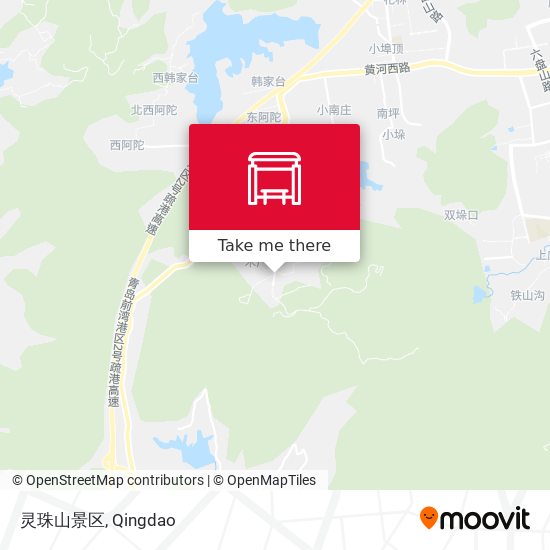 灵珠山景区 map