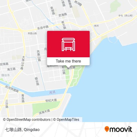 七墩山路 map