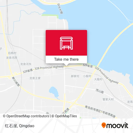 红石崖 map