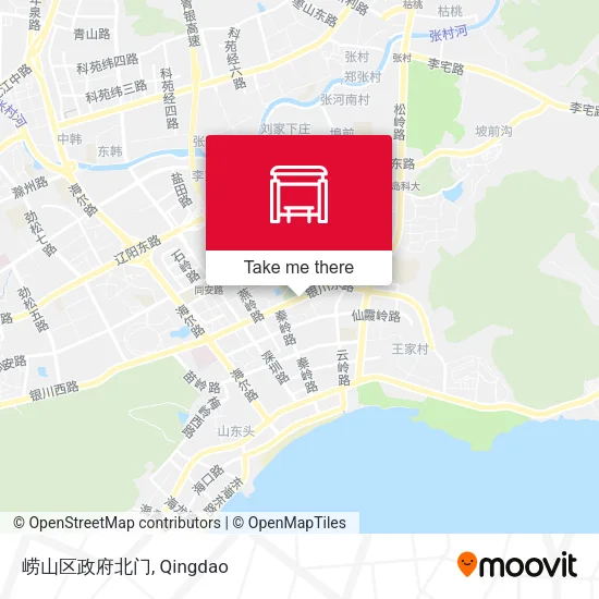 崂山区政府北门 map