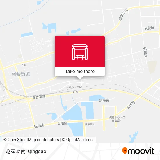 赵家岭南 map