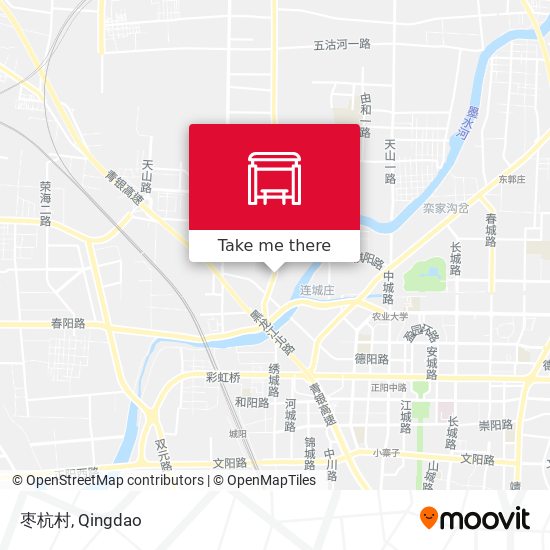 枣杭村 map