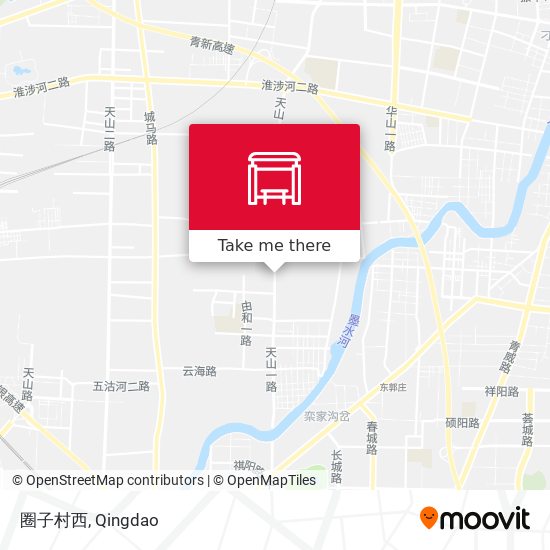 圈子村西 map