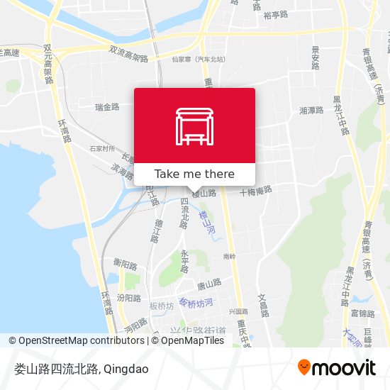 娄山路四流北路 map