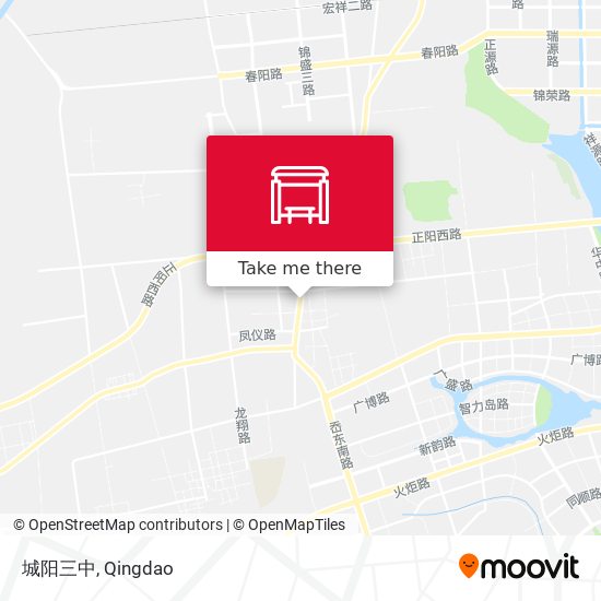城阳三中 map