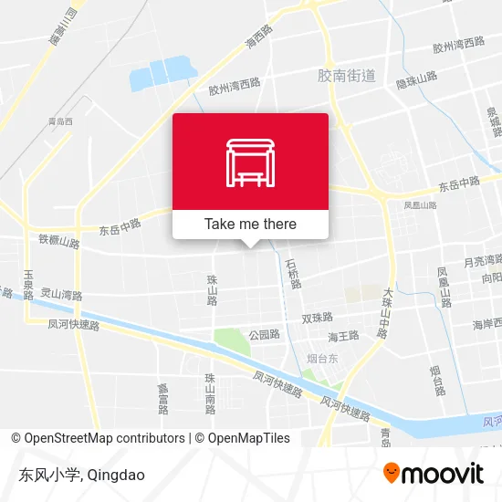 东风小学 map