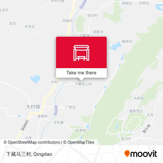 下藏马三村 map