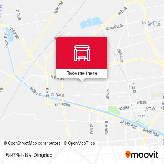 明梓集团站 map