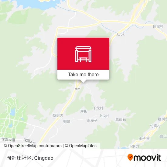 周哥庄社区 map