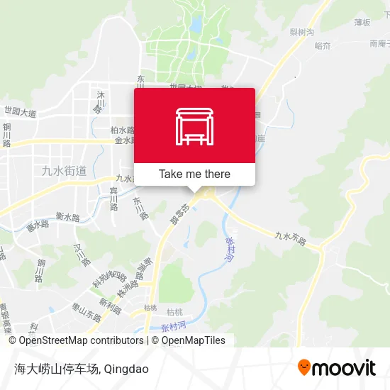 海大崂山停车场 map