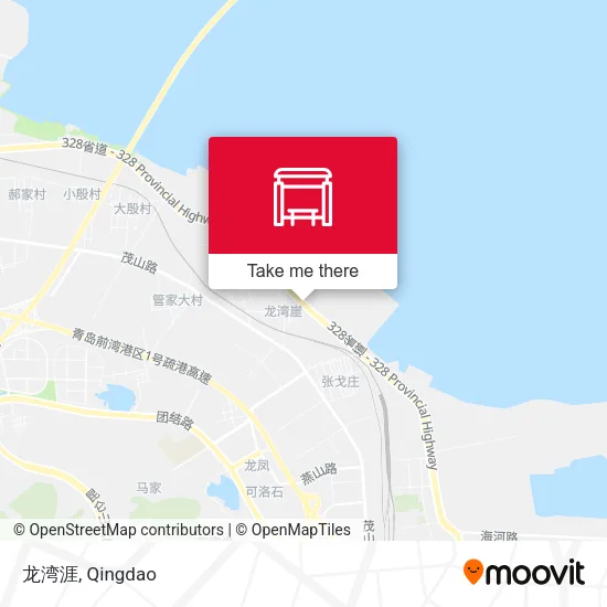 龙湾涯 map