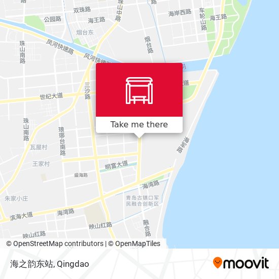 海之韵东站 map