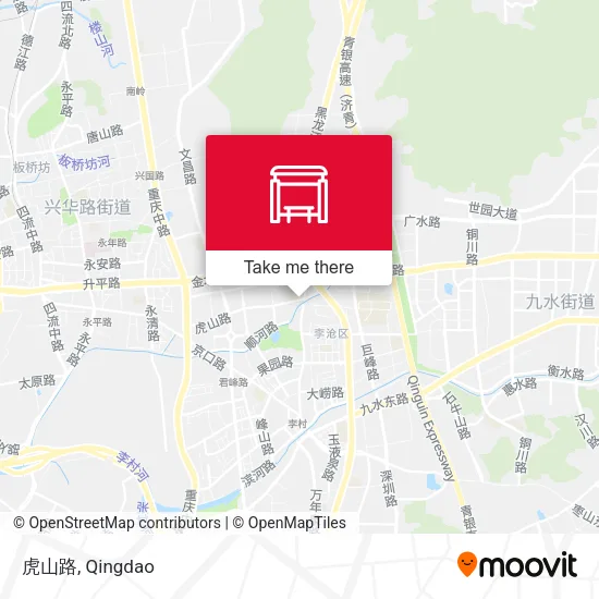 虎山路 map