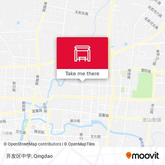 开发区中学 map