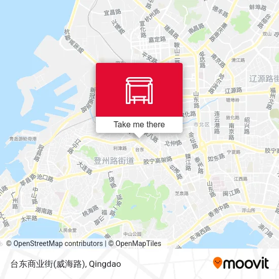 台东商业街(威海路) map