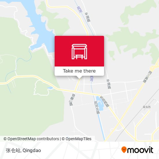 张仓站 map