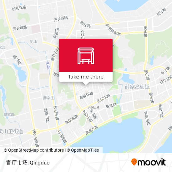 官厅市场 map
