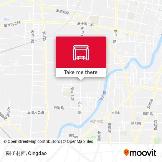 圈子村西 map