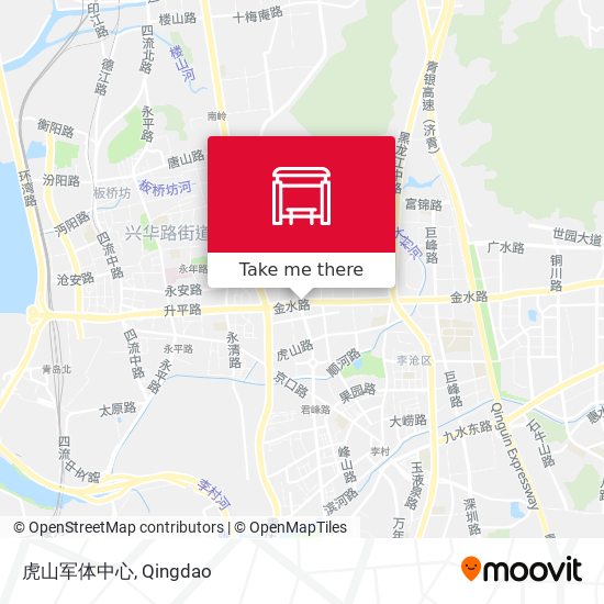 虎山军体中心 map