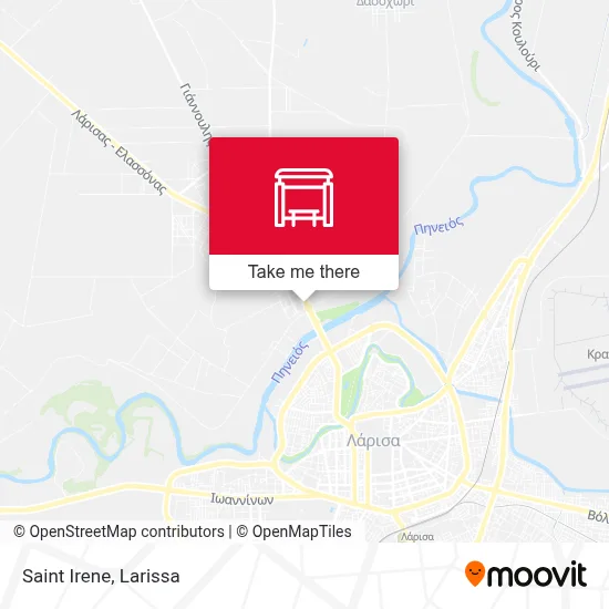 Saint Irene map