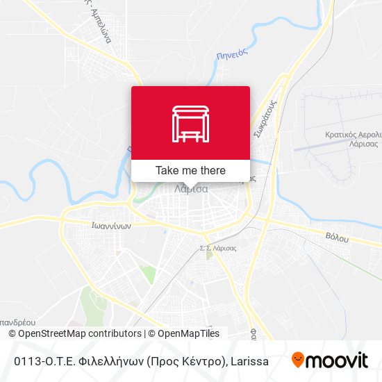 0113-Ο.Τ.Ε. Φιλελλήνων (Προς Κέντρο) map