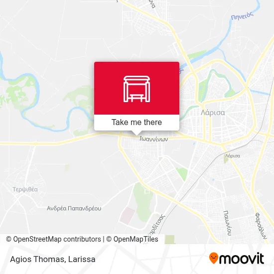 Agios Thomas map